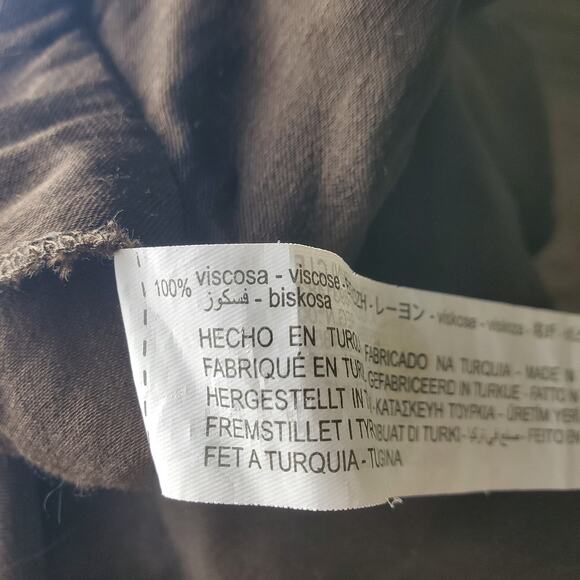 Zara Brown Satin Crop Top Medium - Picture 6 of 6